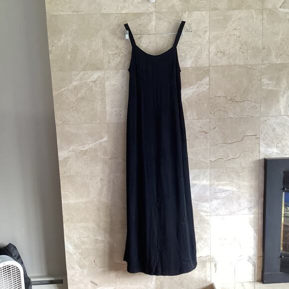 VTG Johnny Was Maxi Dress Small Black Embroidered Whimsigoth Boho Romance *Flaws - Picture 11 of 13